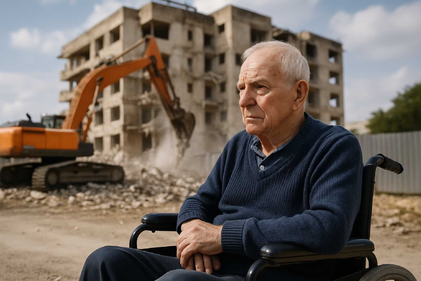 פינוי בינוי לדייר המרותק לביתו